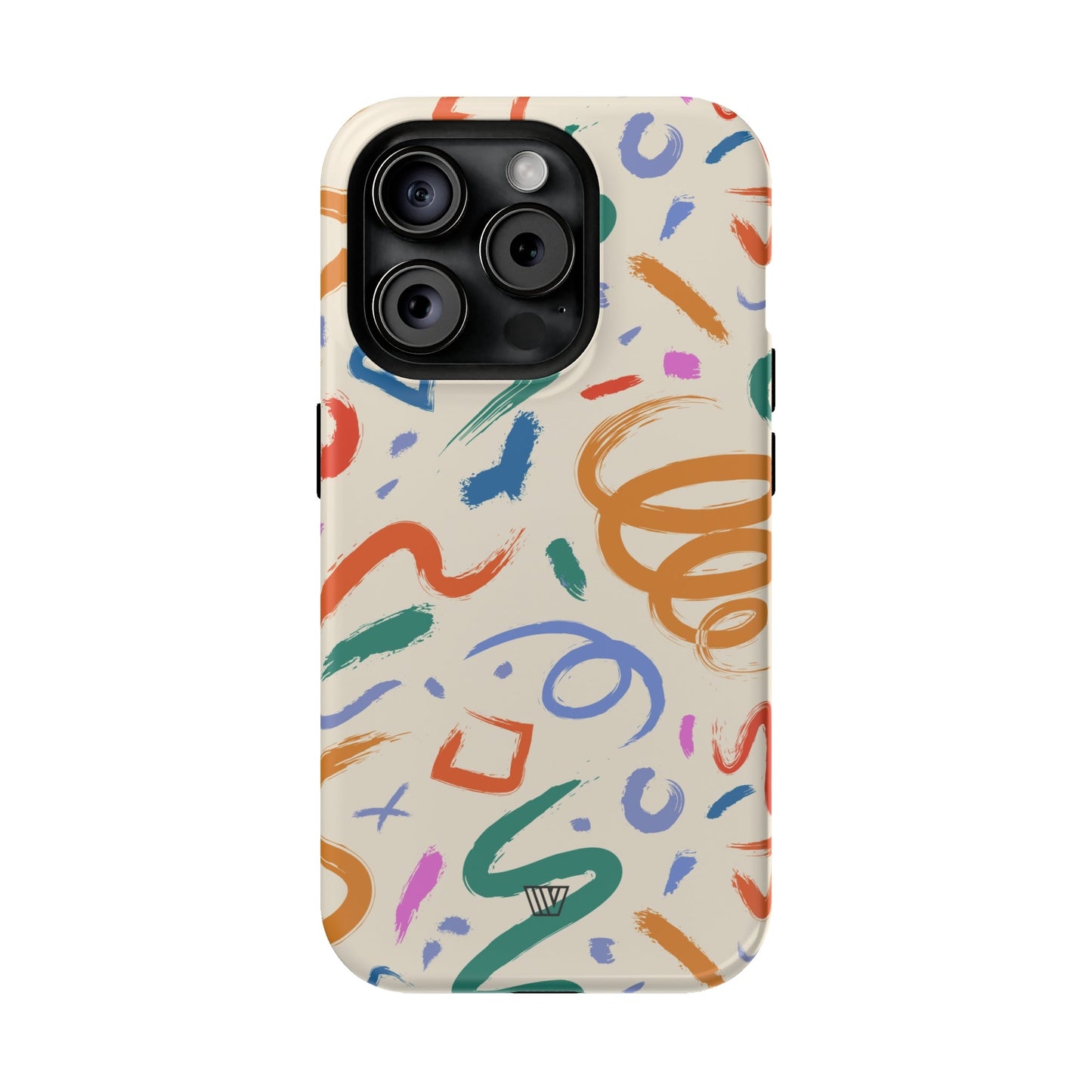 DOODLE PAINT BRUSH STROKES | MagSafe Tough iPhone Case