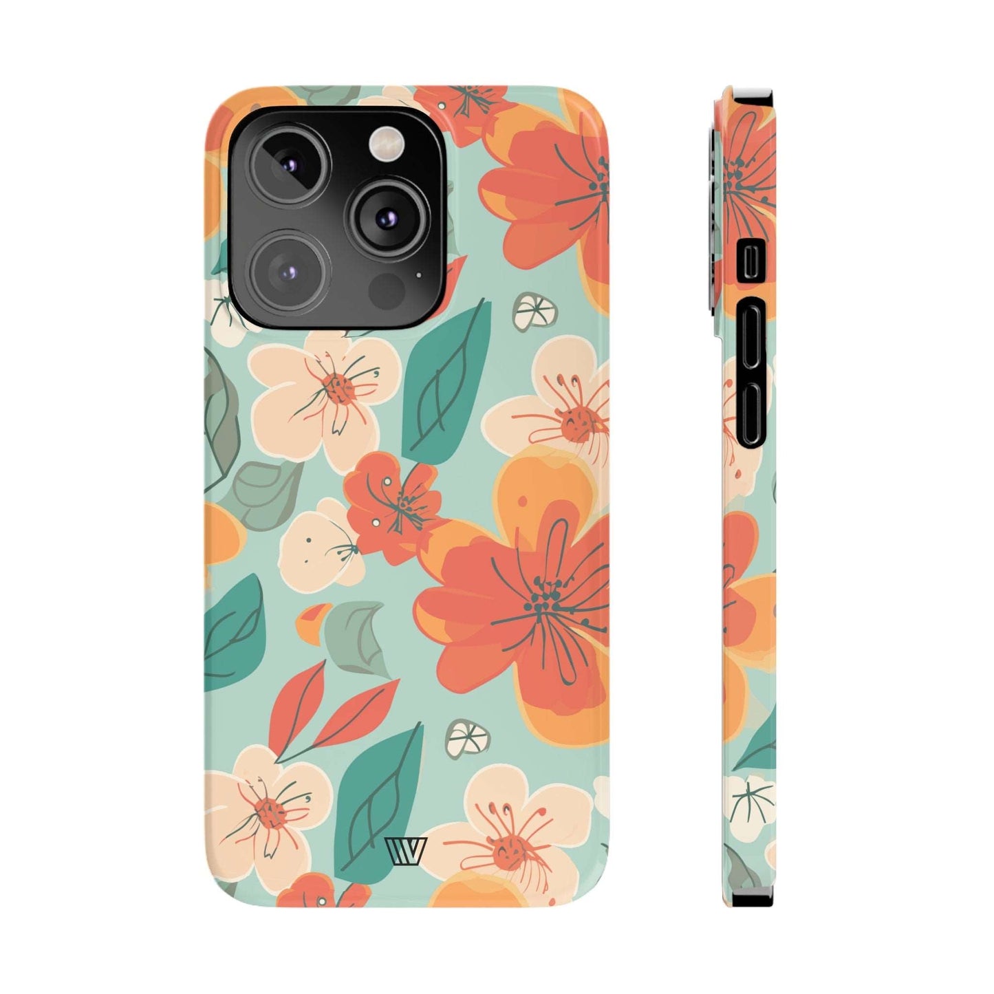 BLOOD ORANGE FLOWERS | Slim iPhone Case