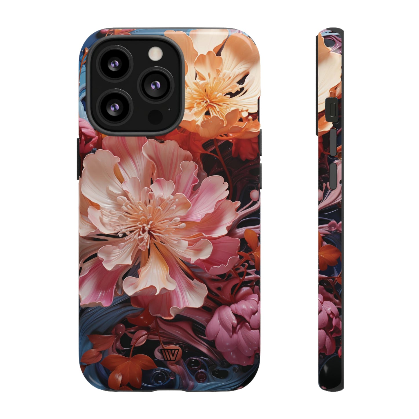 PAINT SWIRL FLOWERS | Tough Phone Case