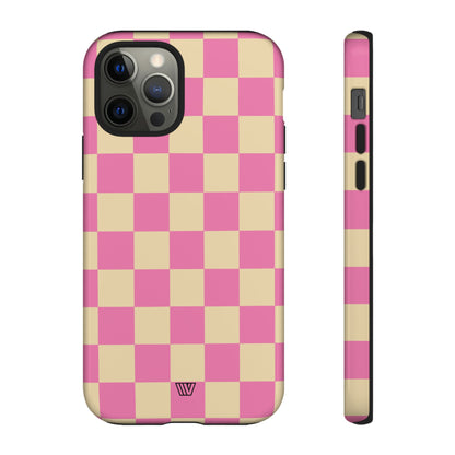 PINK TAN CHECKERBOARD | Tough Phone Case