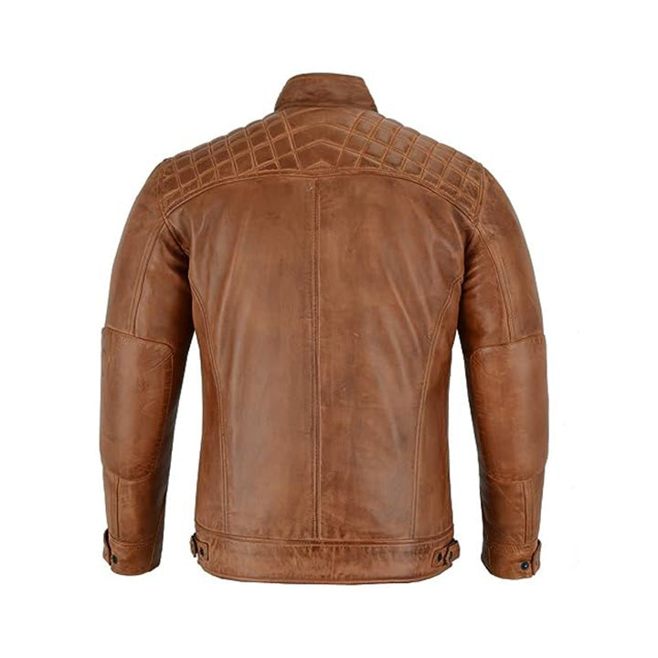 Café Racer Austin Brown Jacket