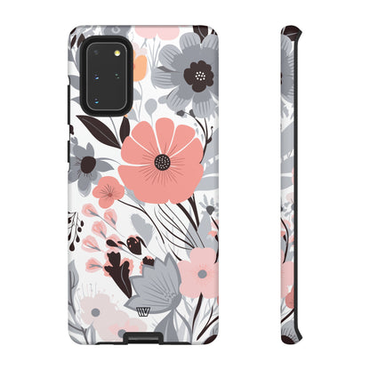 GRAY PASTEL FLOWERS | Tough Phone Case