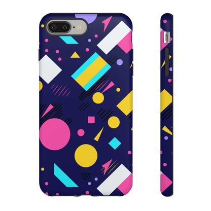 80s / 90s RETRO PATTERN DARK | Tough Phone Case