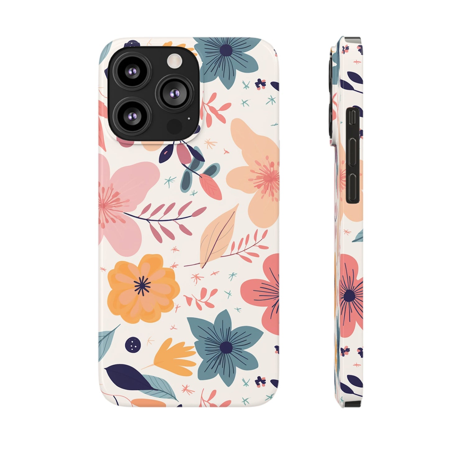 CUTE SUMMER FLOWER PATTERN | Slim iPhone Case