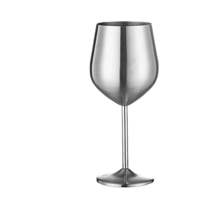 The Retro Wine Glass Collection in Three Sleek Metallic Finishes