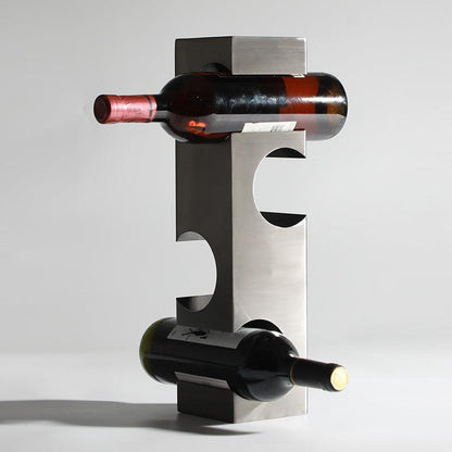 Dynamic Duo: Wrought Iron Wine Rack Collection