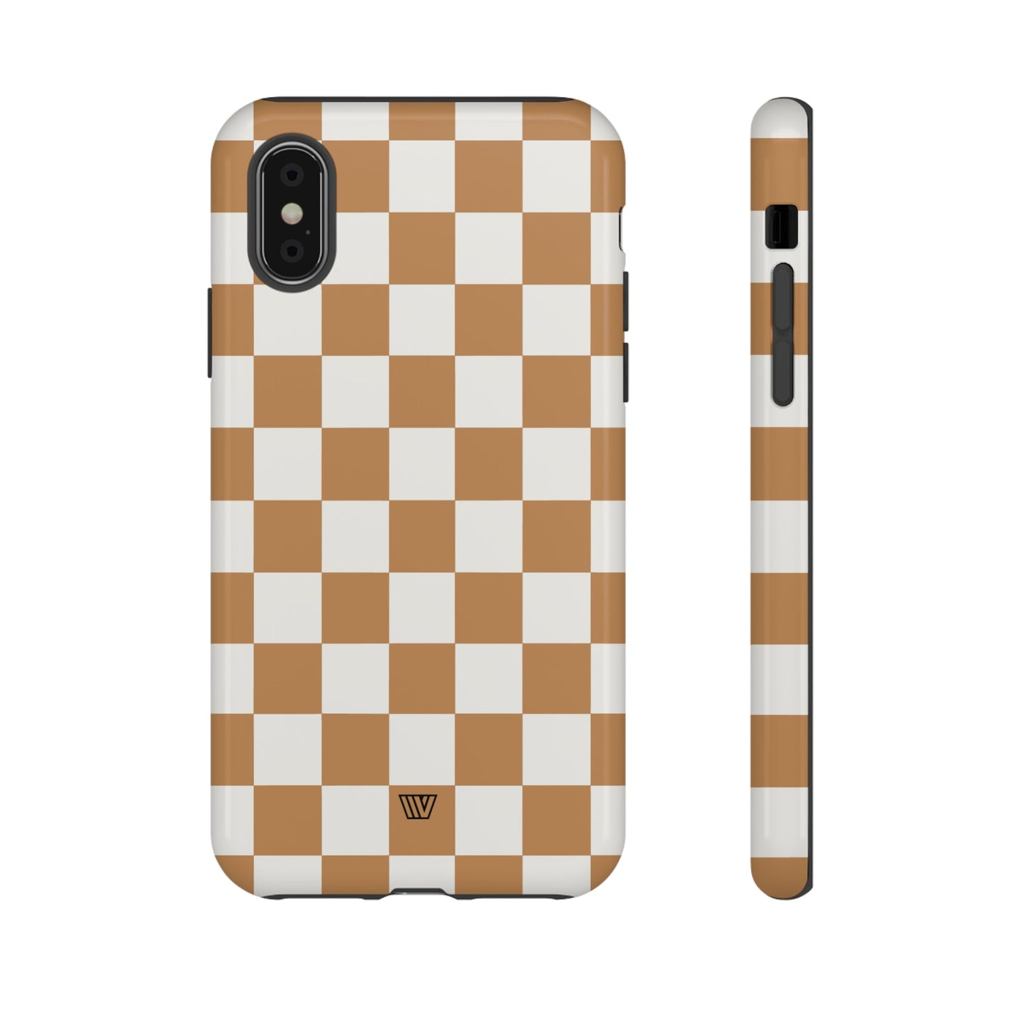 CHESTNUT CHECKERBOARD | Tough Phone Case