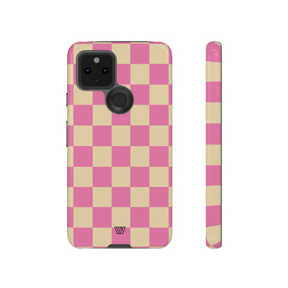 PINK TAN CHECKERBOARD | Tough Phone Case