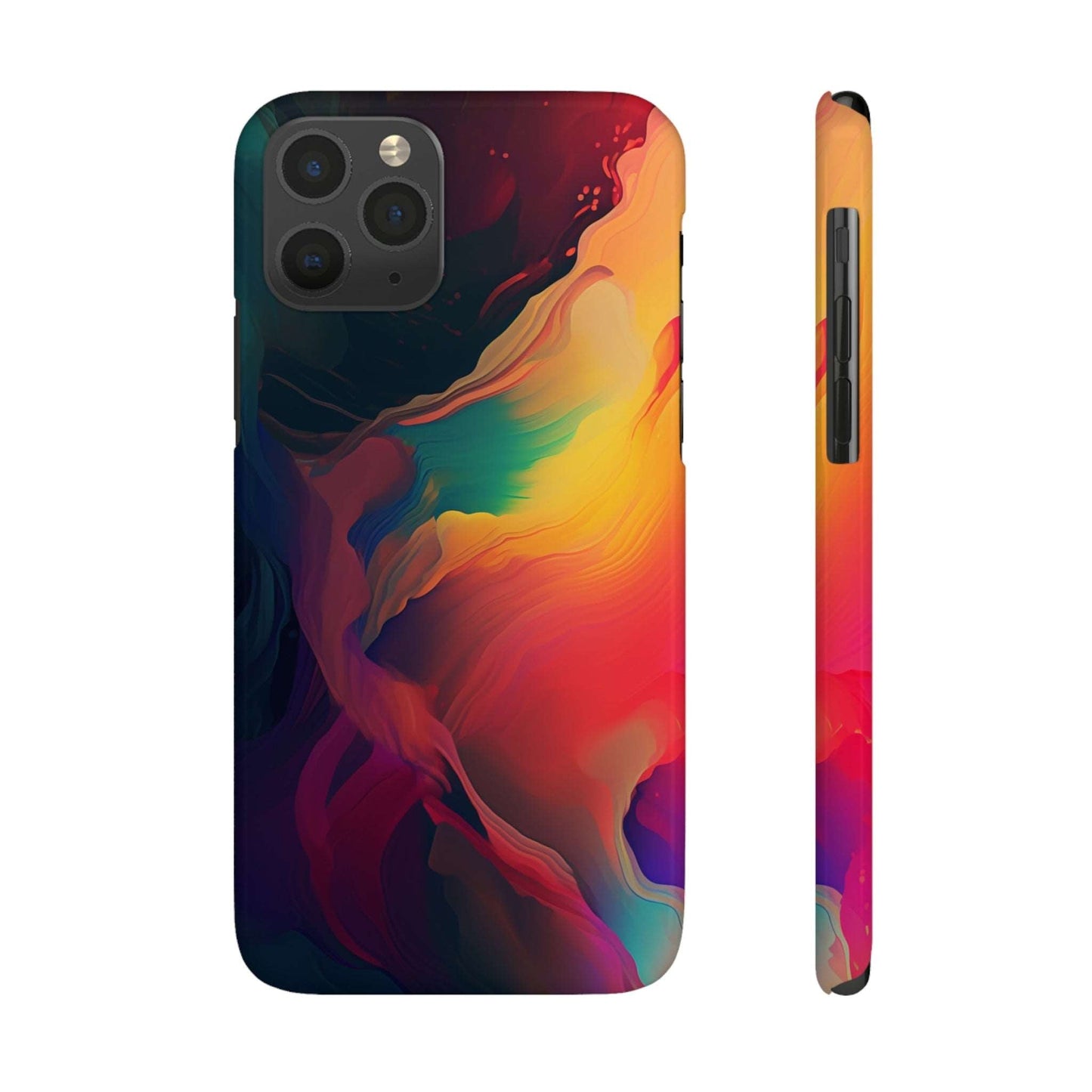 Abstract Paint Colors Slim Phone Case