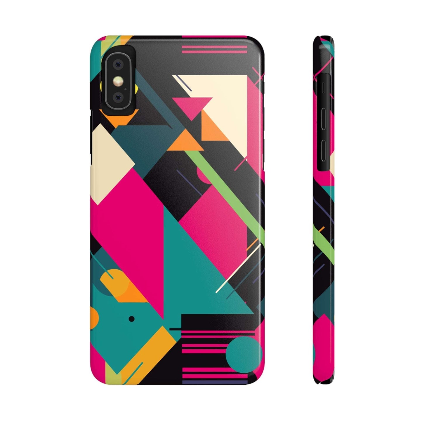 80s / 90s RETRO GEOMETRIC PATTERN | Slim iPhone Case