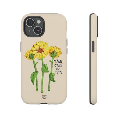 TAKE CARE OF HER | TROVVVE X EARTH FORMATIONS Tough Phone Case