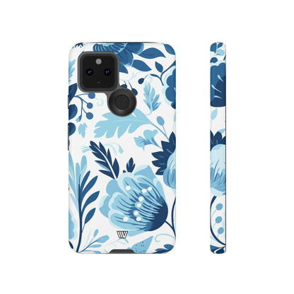 BLUE WHITE FLOWERS | Tough Phone Case