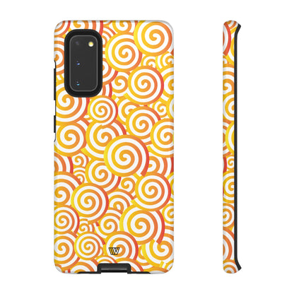 ABSTRACT SPIRAL ORANGE | Tough Phone Case