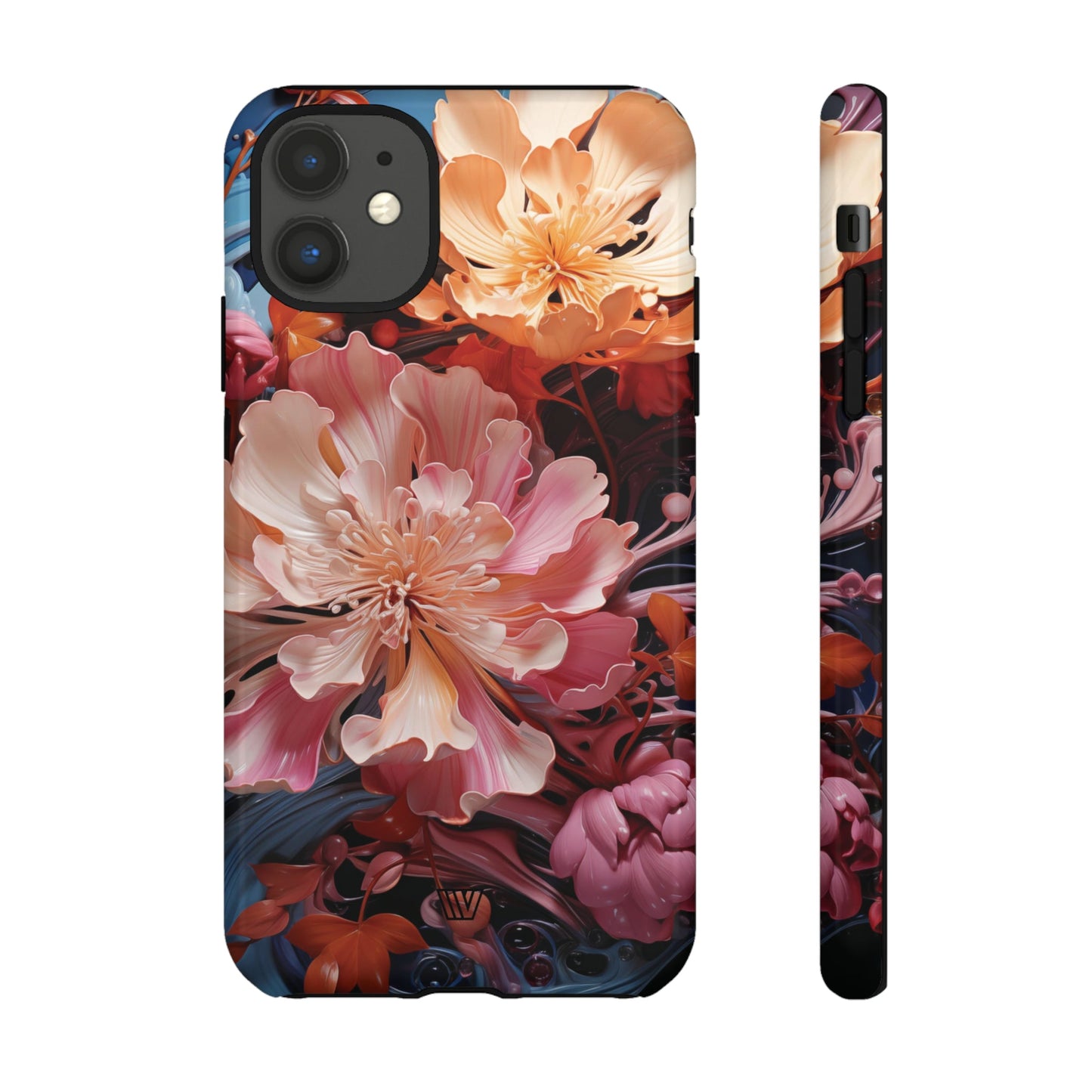 PAINT SWIRL FLOWERS | Tough Phone Case