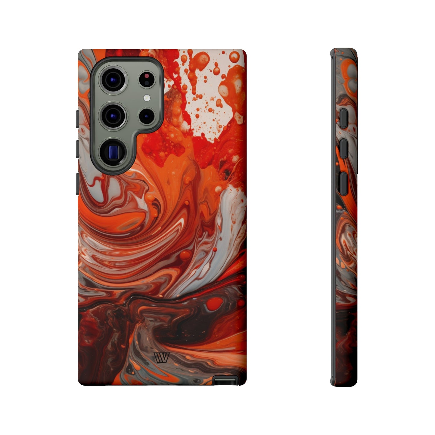 WHITE FIRE PAINT SWIRL | Tough Phone Case