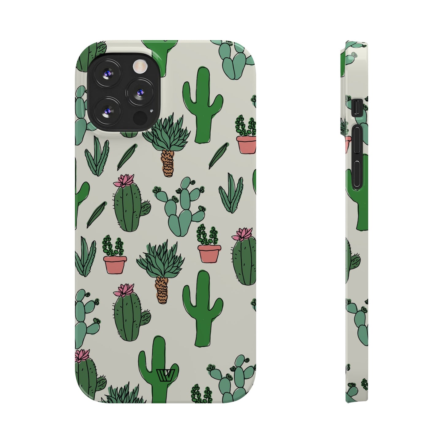 CACTUS DOODLES | Slim iPhone Case