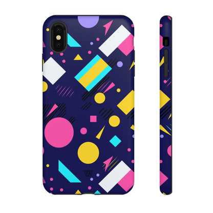 80s / 90s RETRO PATTERN DARK | Tough Phone Case