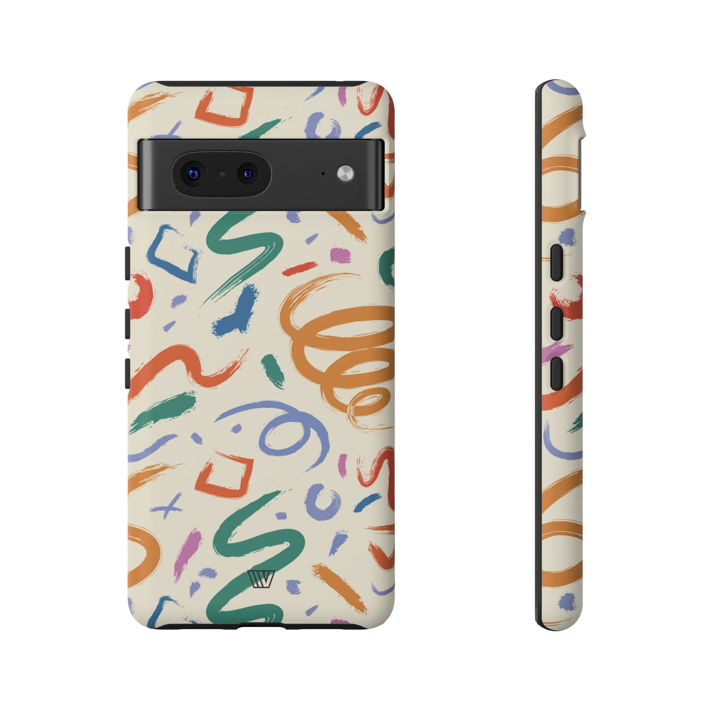 DOODLE PAINT BRUSH STROKES | Tough Phone Case