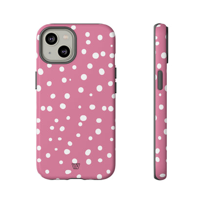 BLUSH RED DOTS | Tough Phone Case