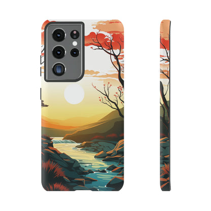 RIVER SUNSET | Tough Phone Case