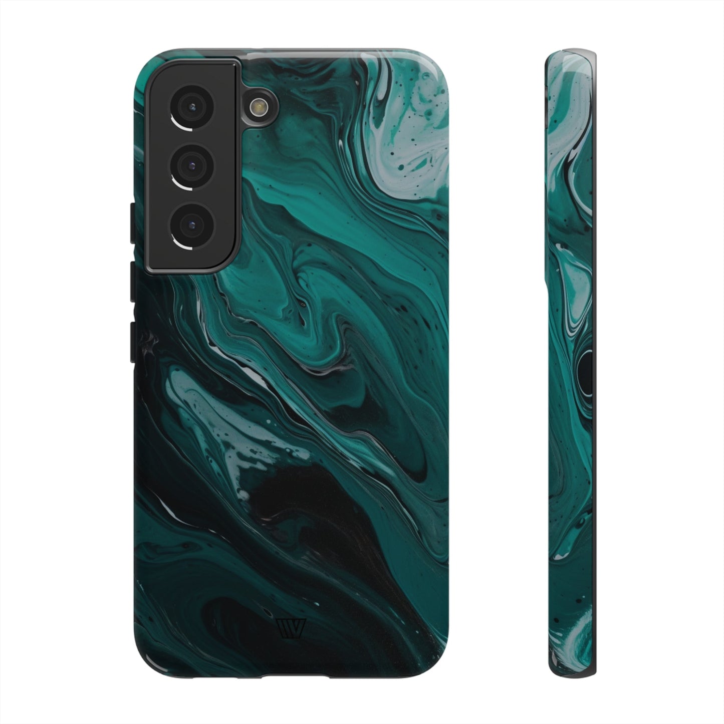 TEAL PAINT SWIRL | Tough Phone Case