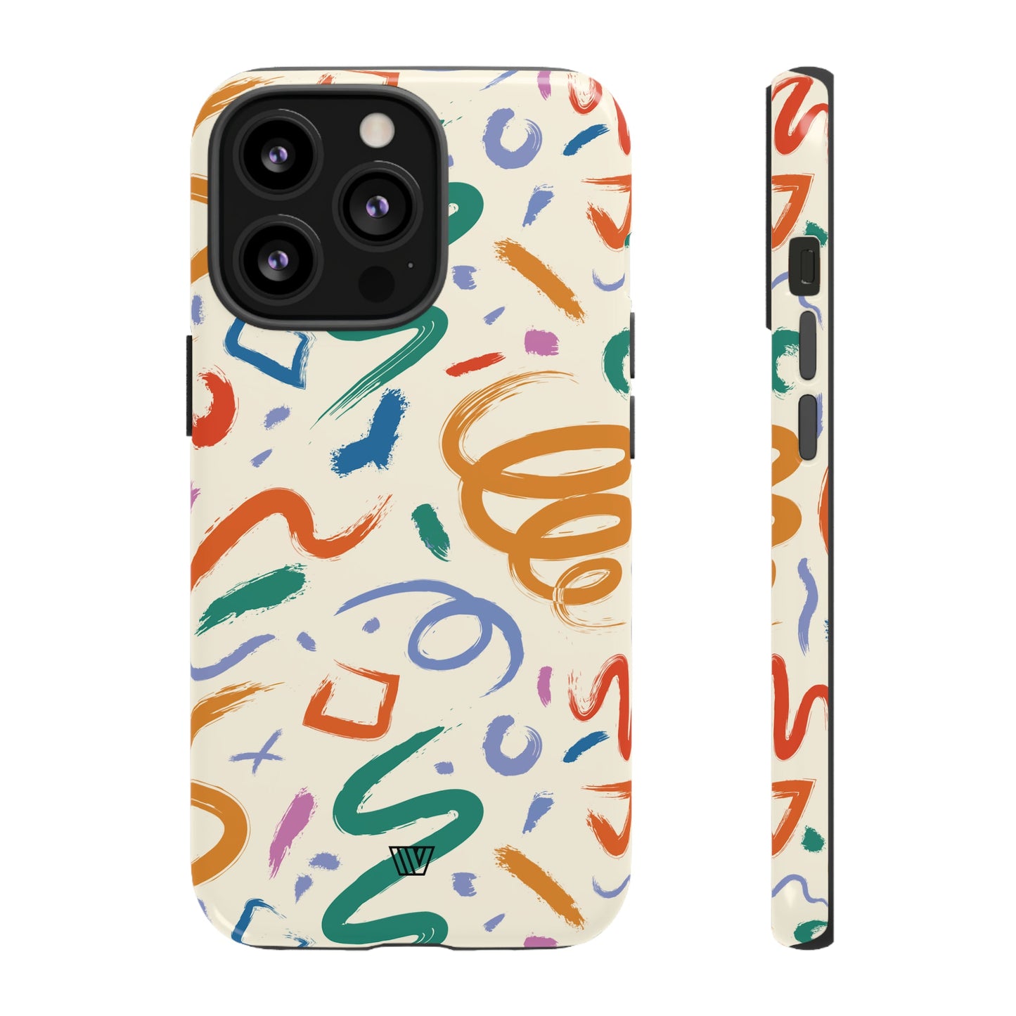 DOODLE PAINT BRUSH STROKES | Tough Phone Case