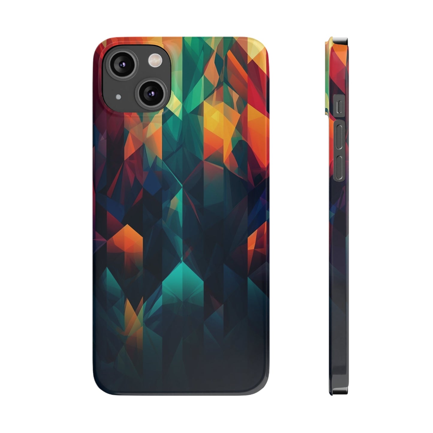 COLORFUL ABSTRACT GEOMETRY | Slim iPhone Case