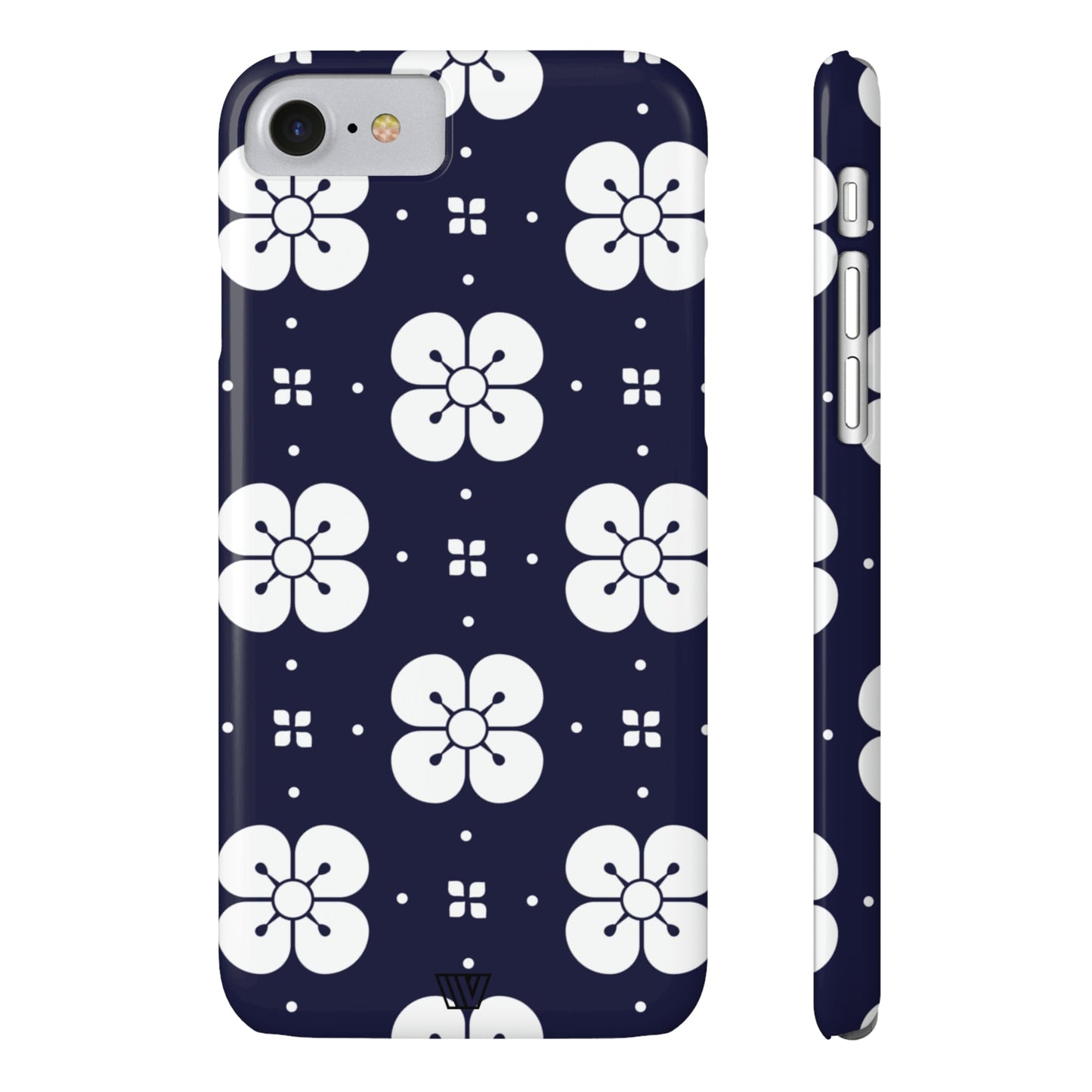 GEOMETRIC FLOWER BLUE | Slim iPhone Case