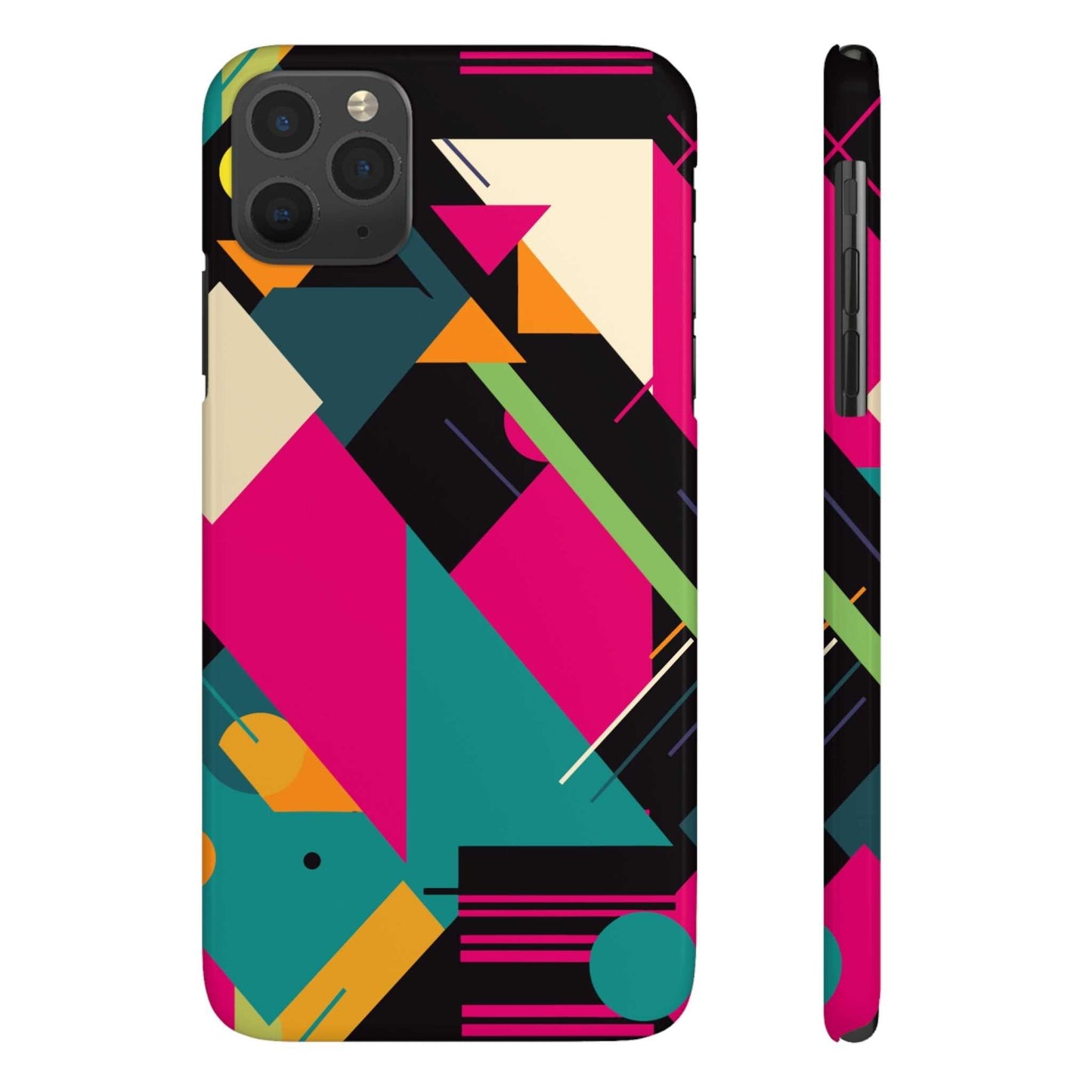 80s / 90s RETRO GEOMETRIC PATTERN | Slim iPhone Case