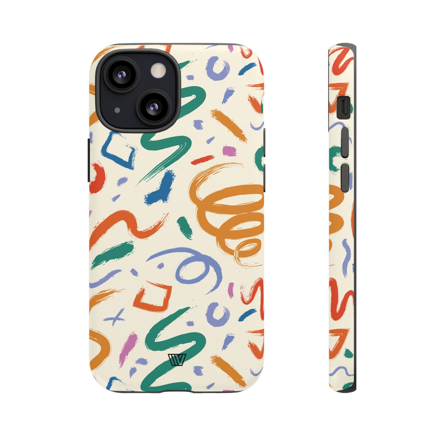 DOODLE PAINT BRUSH STROKES | Tough Phone Case