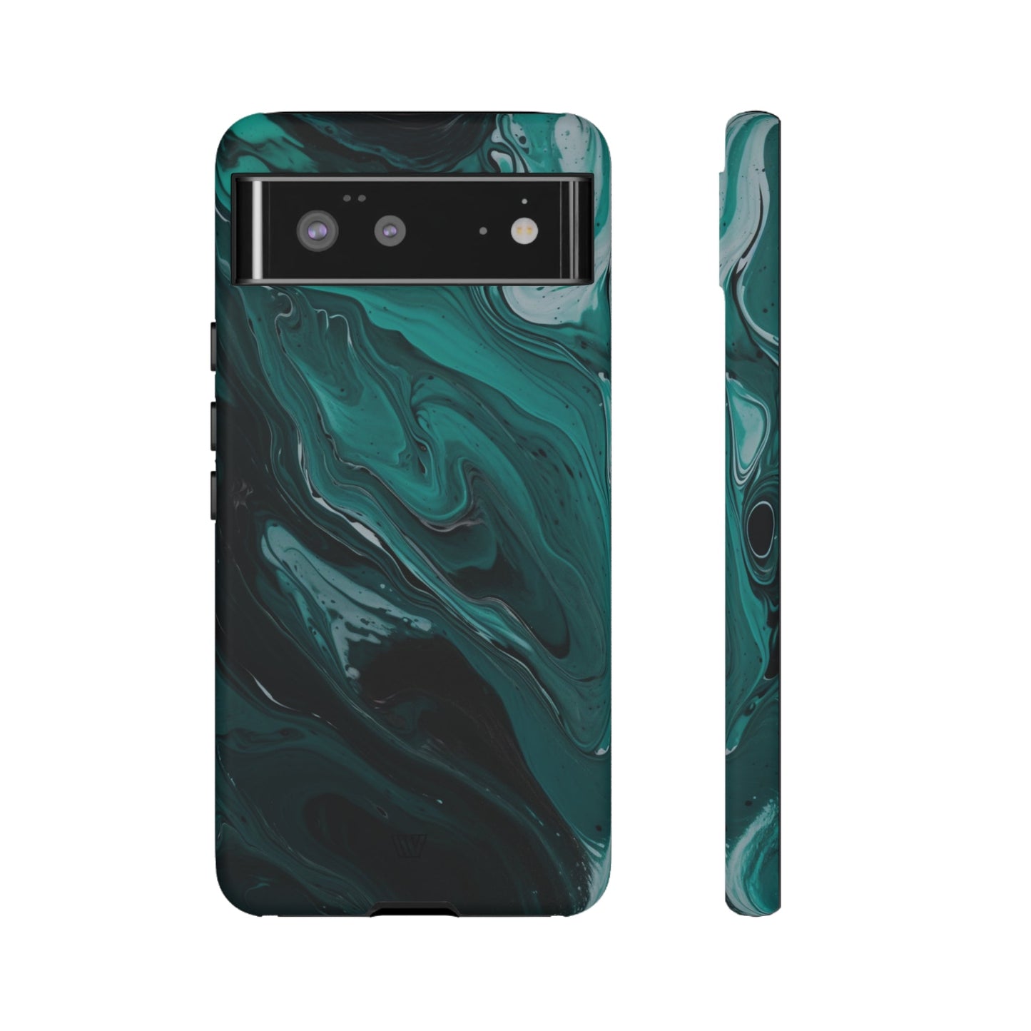 TEAL PAINT SWIRL | Tough Phone Case