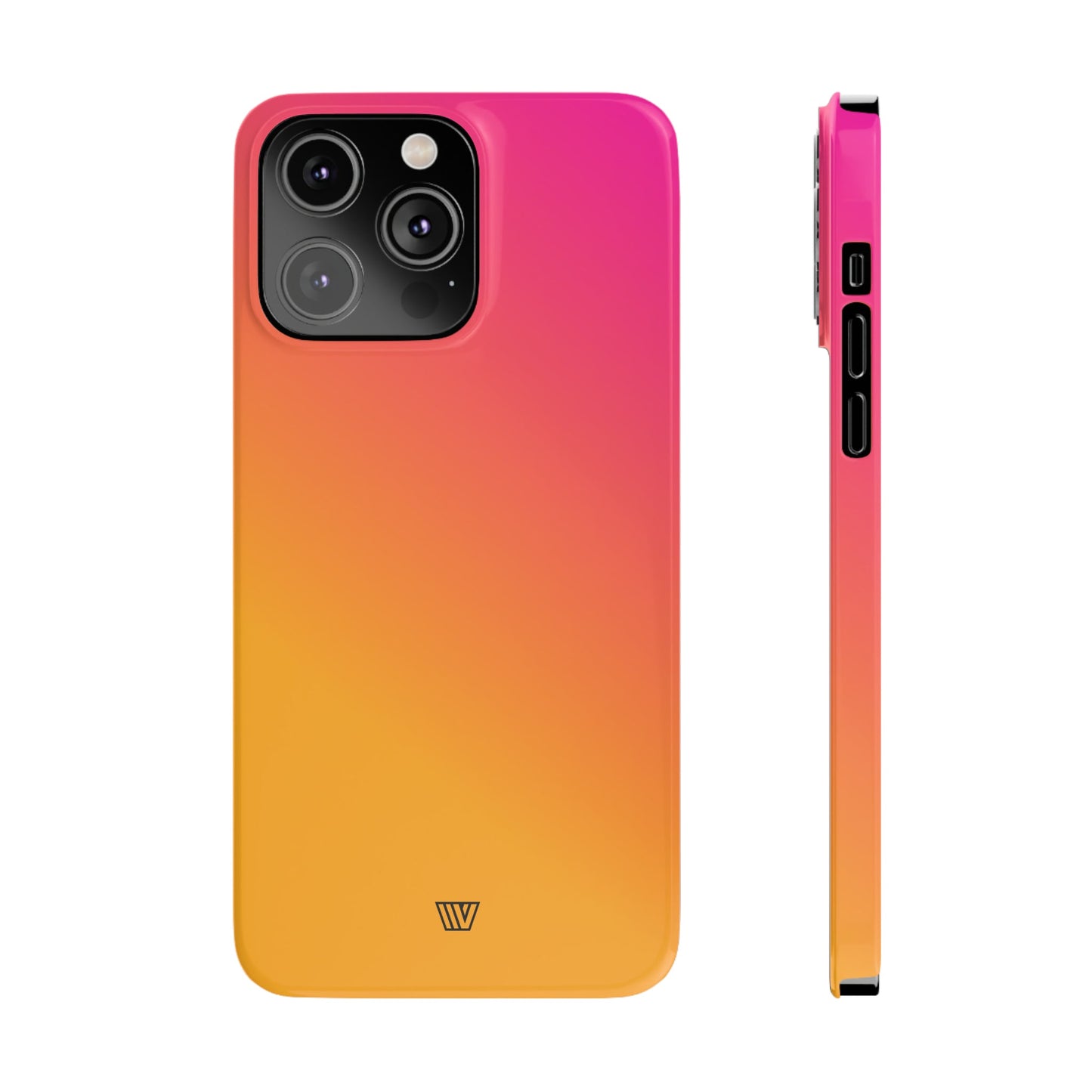 HOT PINK ORANGE | Slim iPhone Case