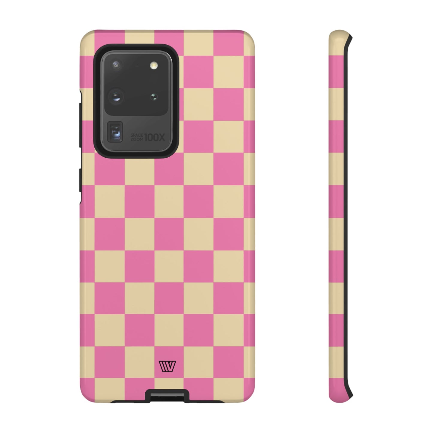 PINK TAN CHECKERBOARD | Tough Phone Case