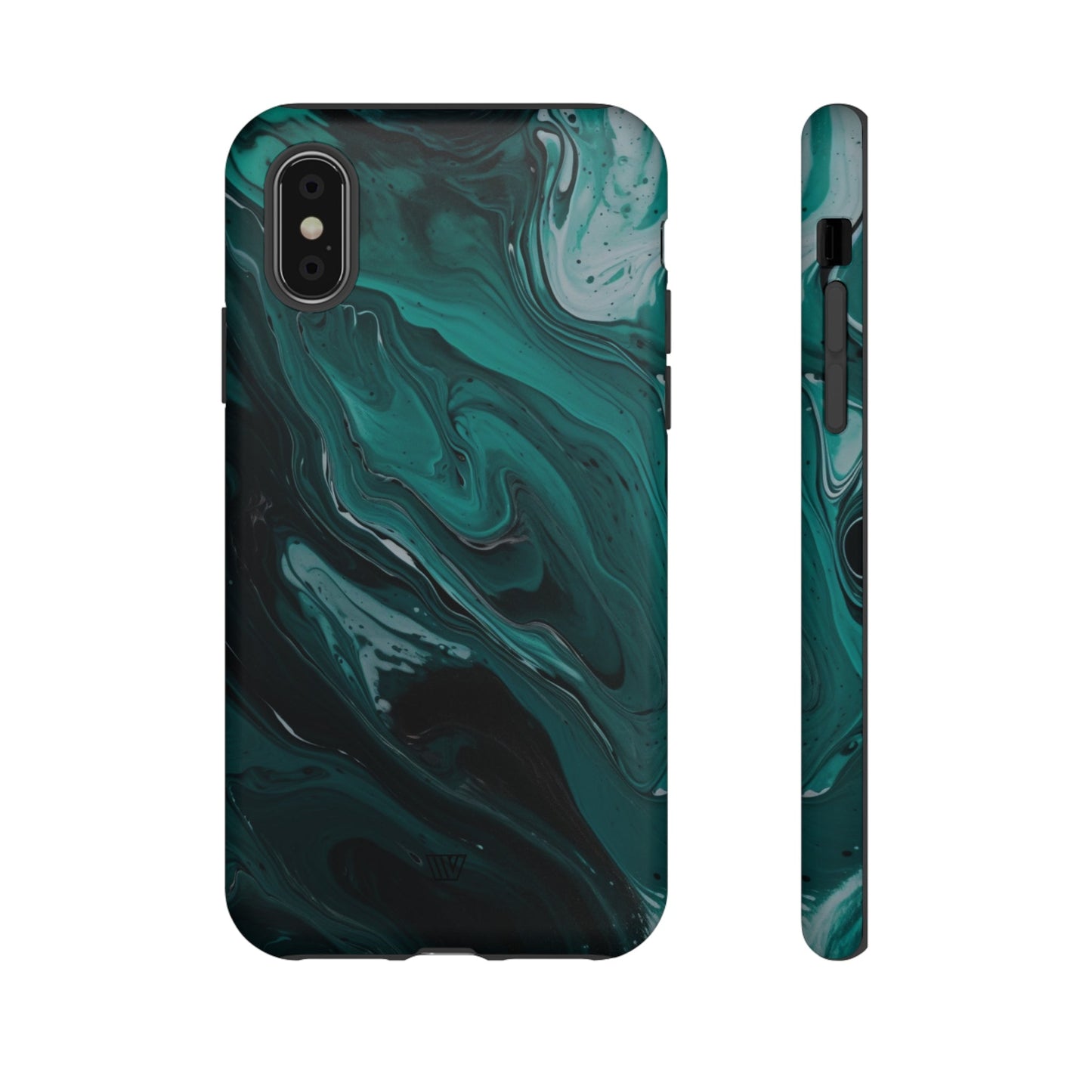 TEAL PAINT SWIRL | Tough Phone Case