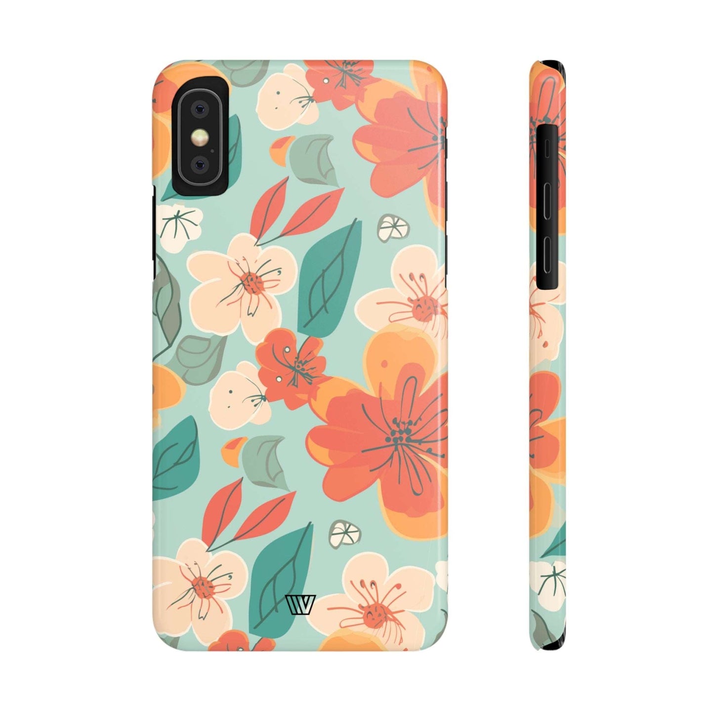 BLOOD ORANGE FLOWERS | Slim iPhone Case