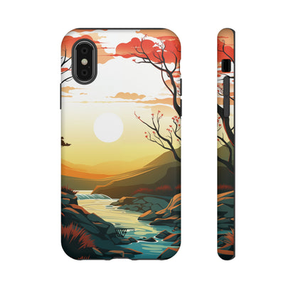 RIVER SUNSET | Tough Phone Case