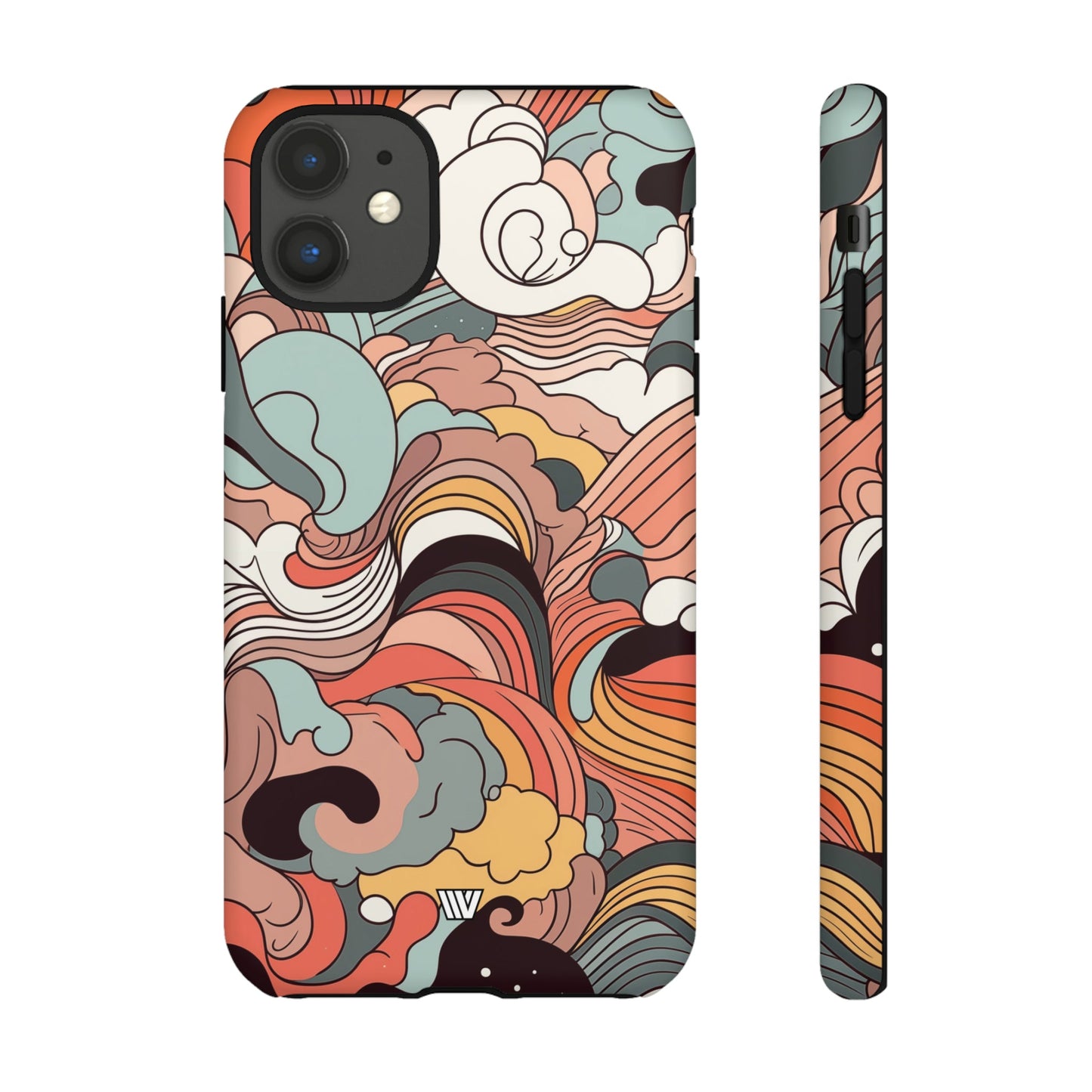 ABSTRACT DOODLE CLOUDS | Tough Phone Case