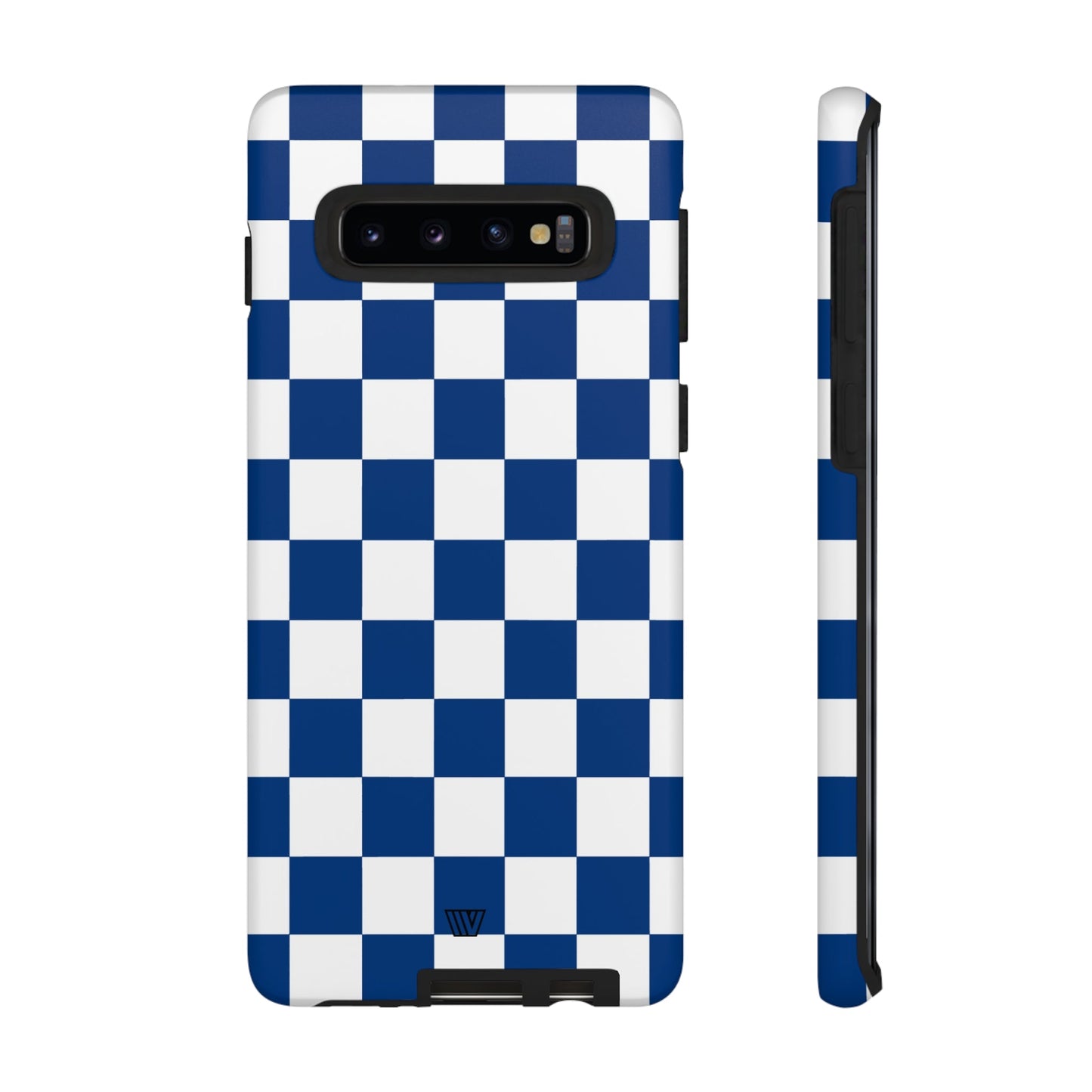 BLUE WHITE CHECKERBOARD | Tough Phone Case