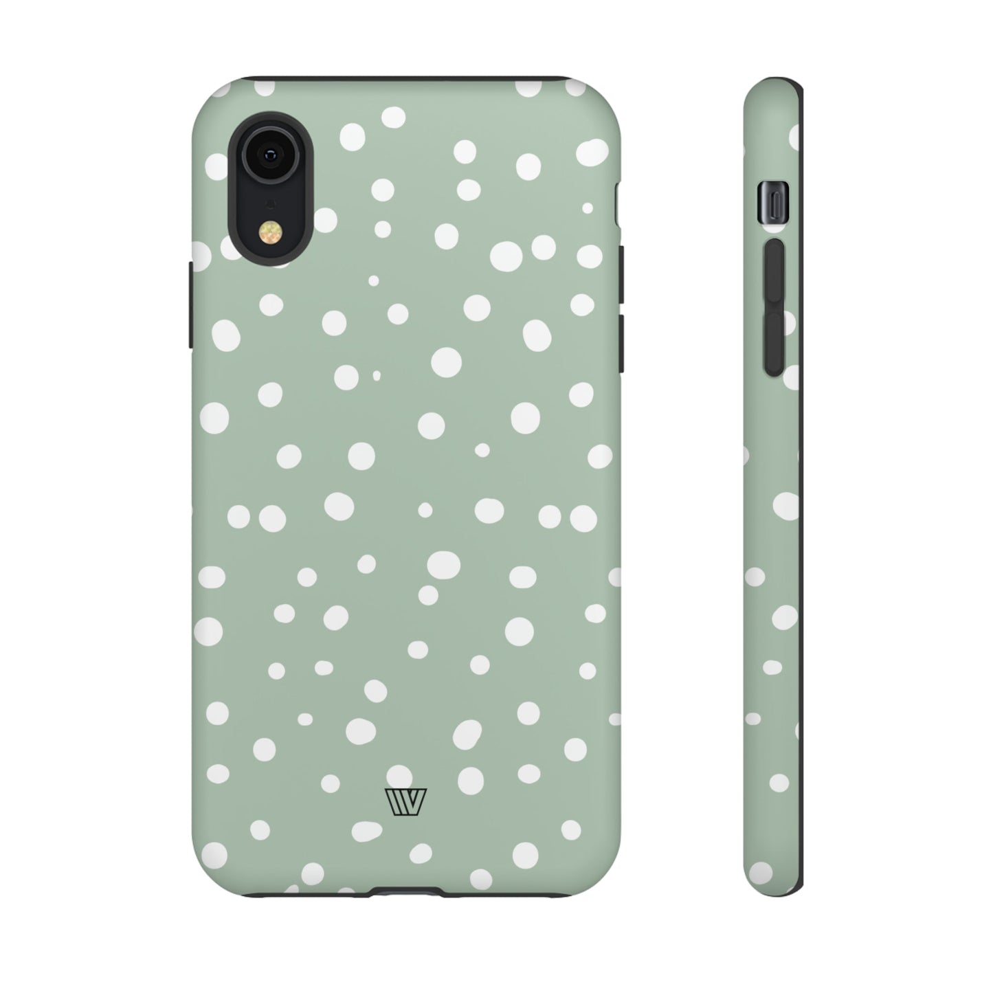 PASTEL GREEN DOTS | Tough Phone Case