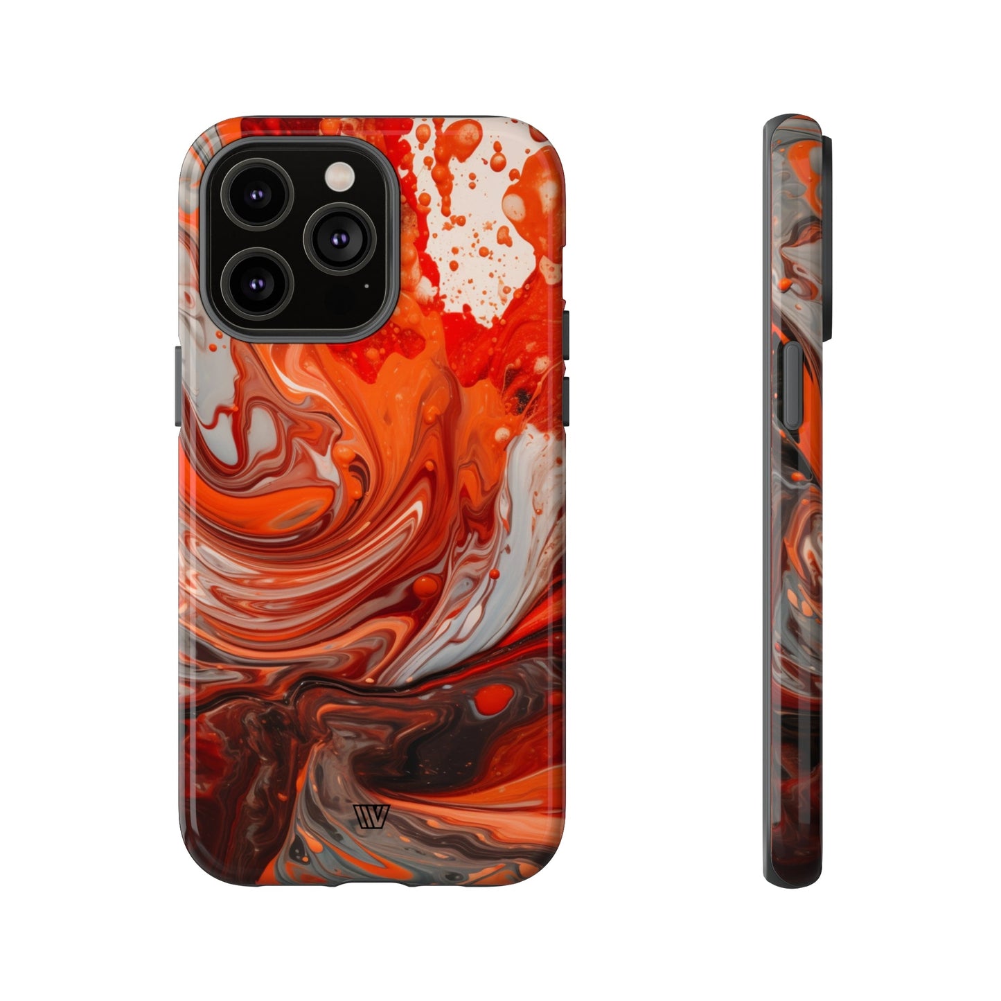 WHITE FIRE PAINT SWIRL | Tough Phone Case