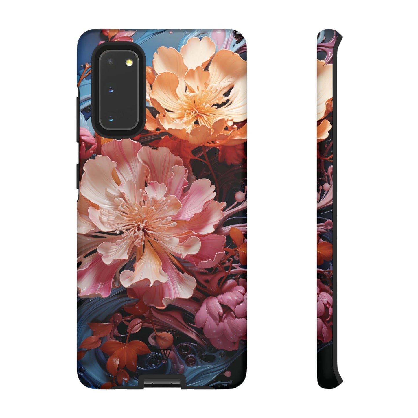 PAINT SWIRL FLOWERS | Tough Phone Case