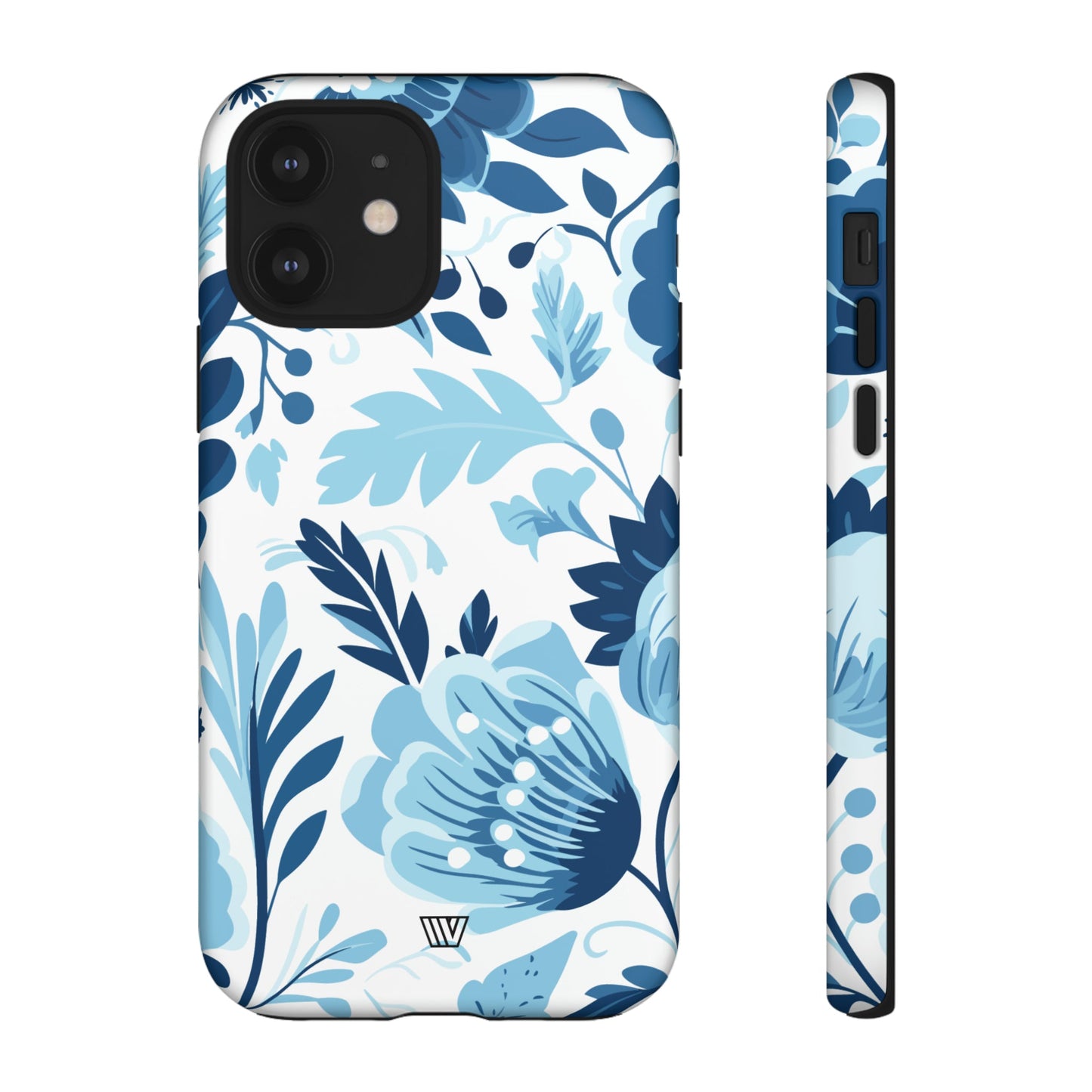 BLUE WHITE FLOWERS | Tough Phone Case