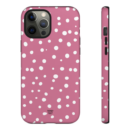 BLUSH RED DOTS | Tough Phone Case