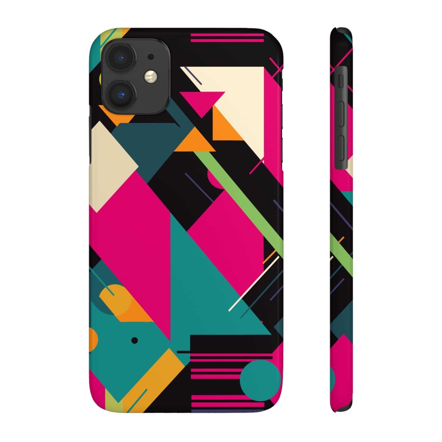 80s / 90s RETRO GEOMETRIC PATTERN | Slim iPhone Case