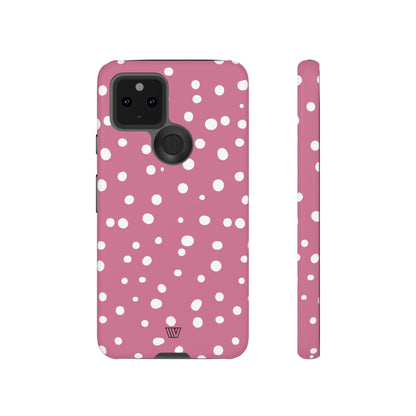 BLUSH RED DOTS | Tough Phone Case