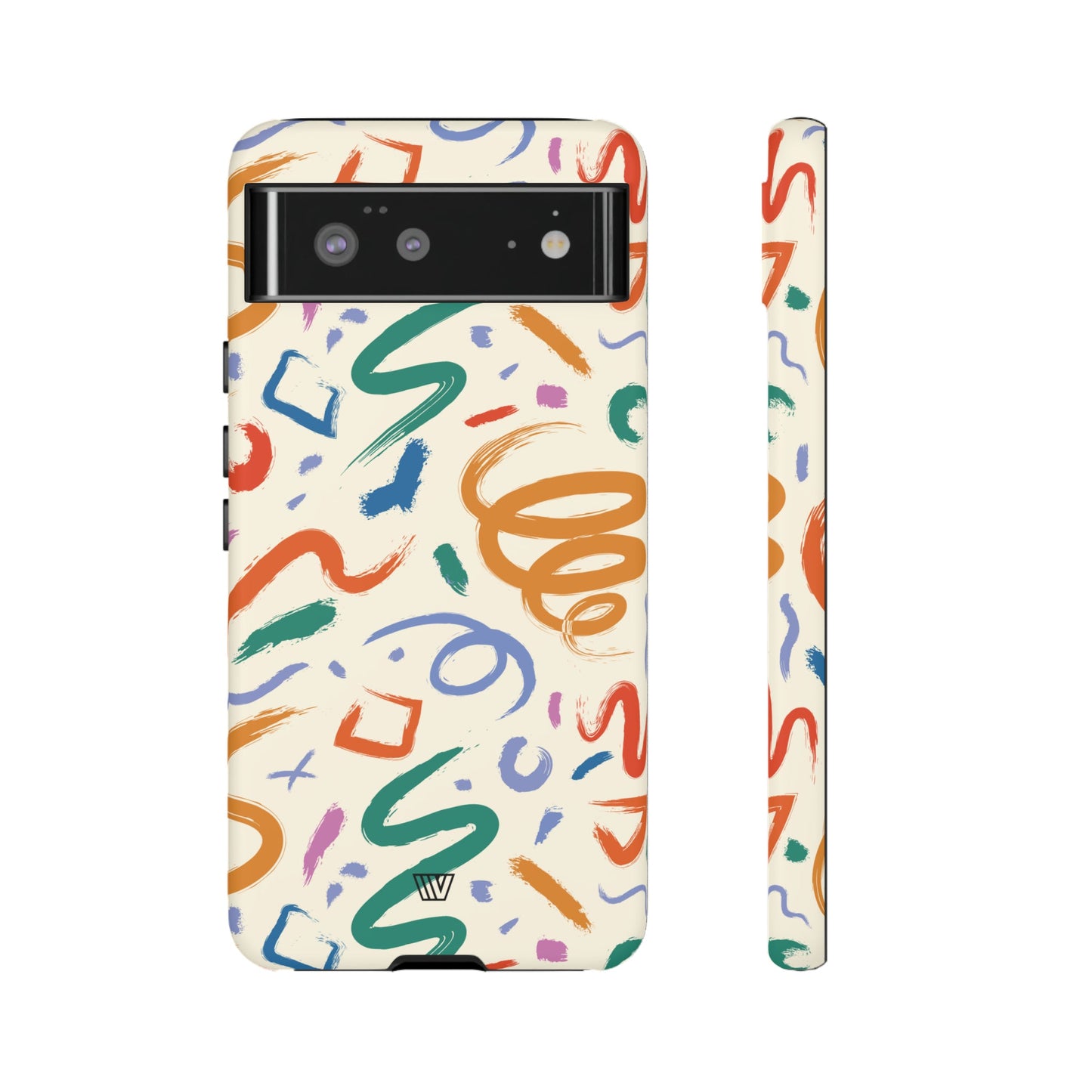 DOODLE PAINT BRUSH STROKES | Tough Phone Case