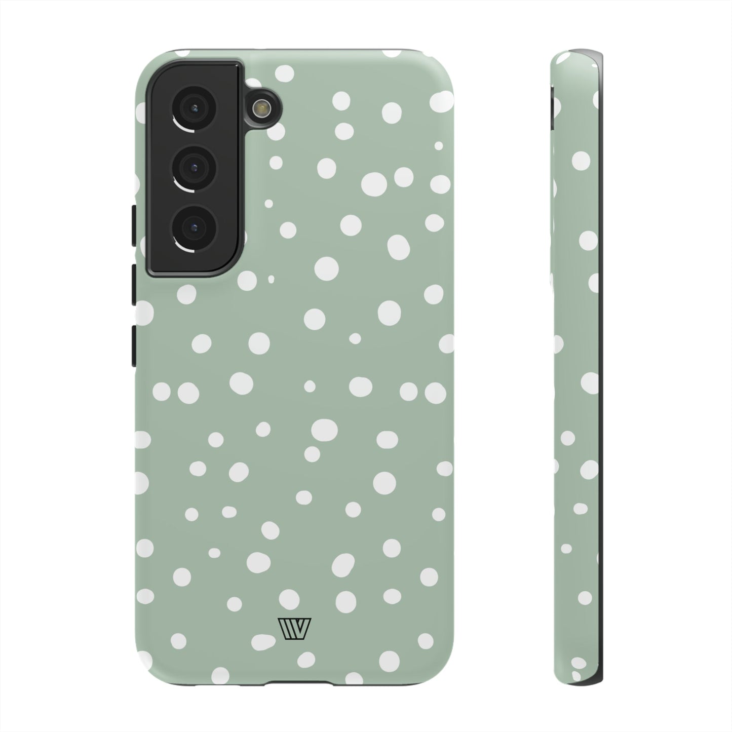 PASTEL GREEN DOTS | Tough Phone Case