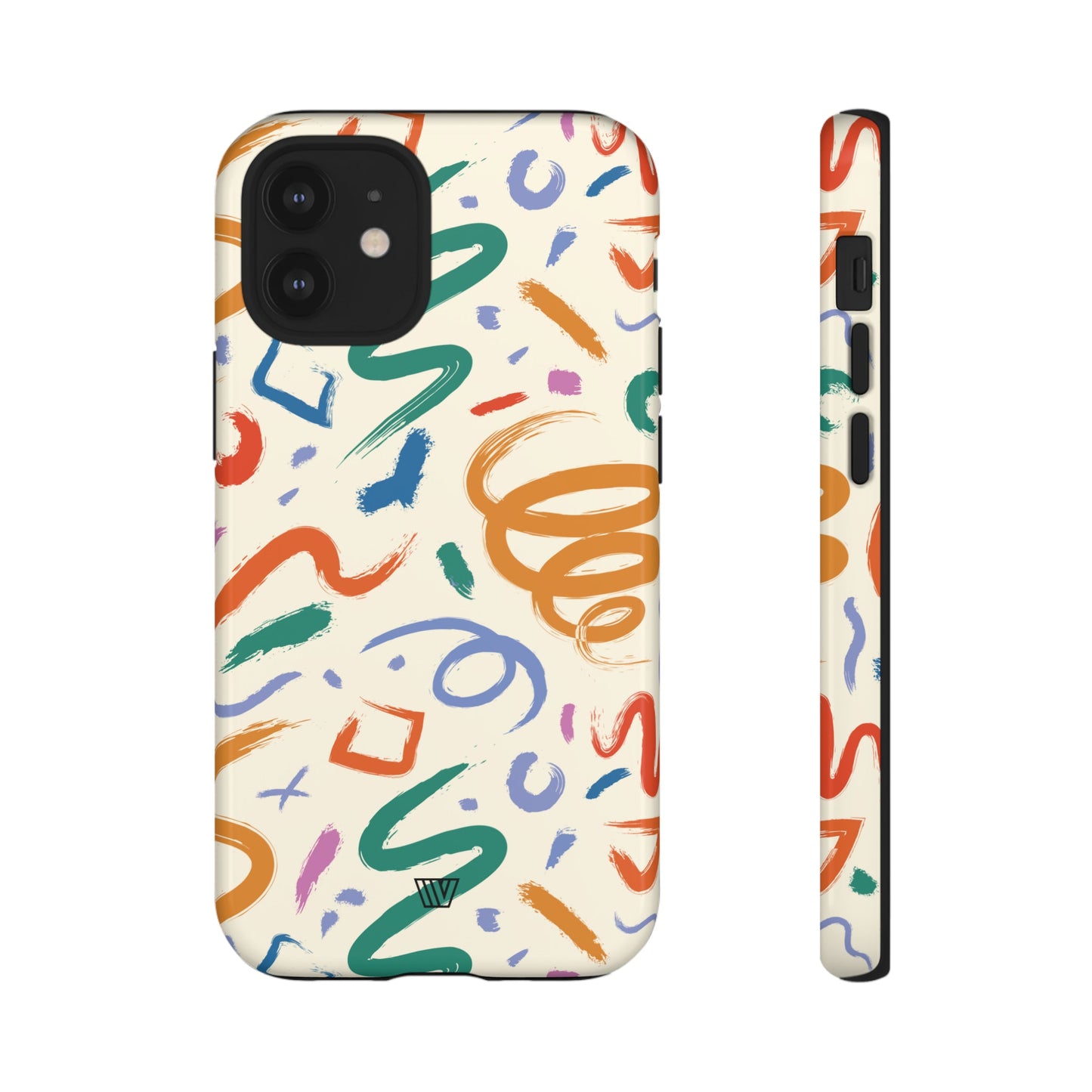 DOODLE PAINT BRUSH STROKES | Tough Phone Case