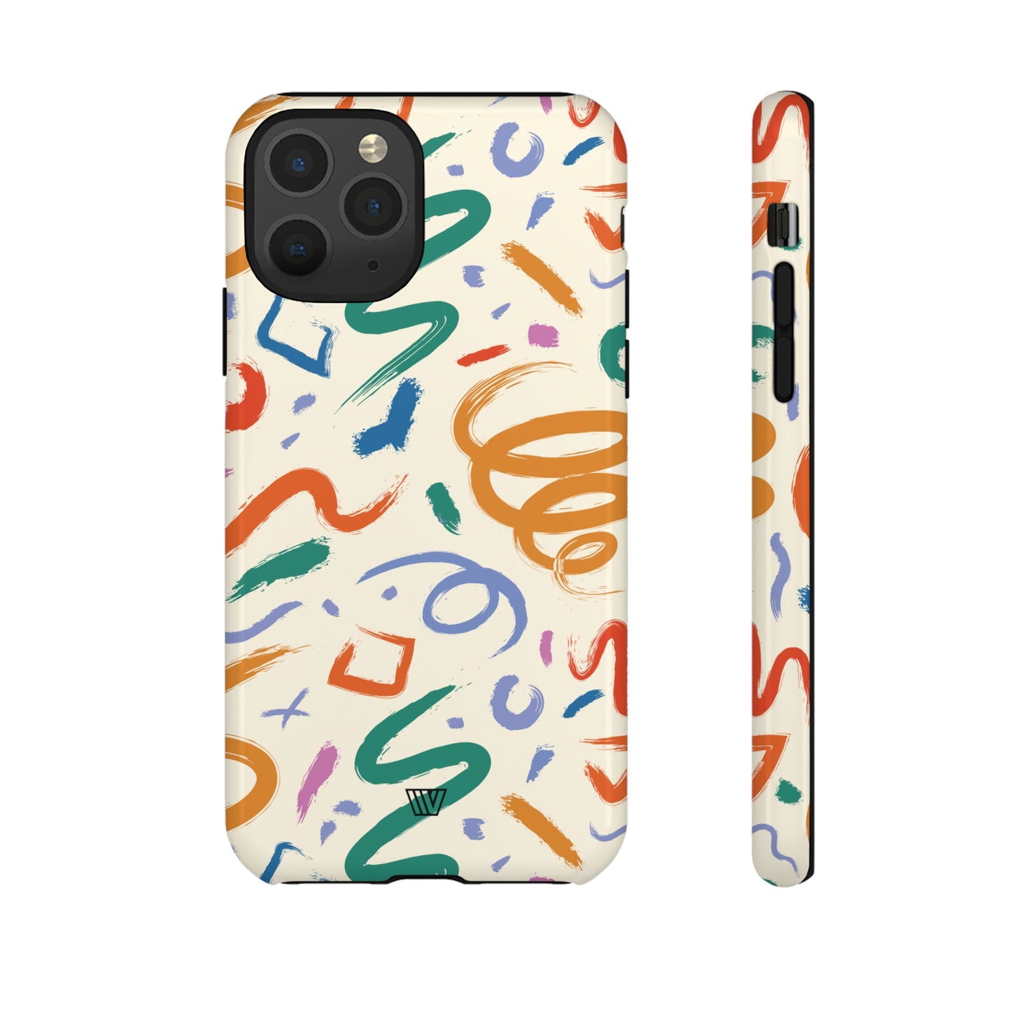 DOODLE PAINT BRUSH STROKES | Tough Phone Case