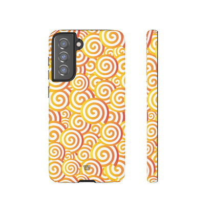 ABSTRACT SPIRAL ORANGE | Tough Phone Case